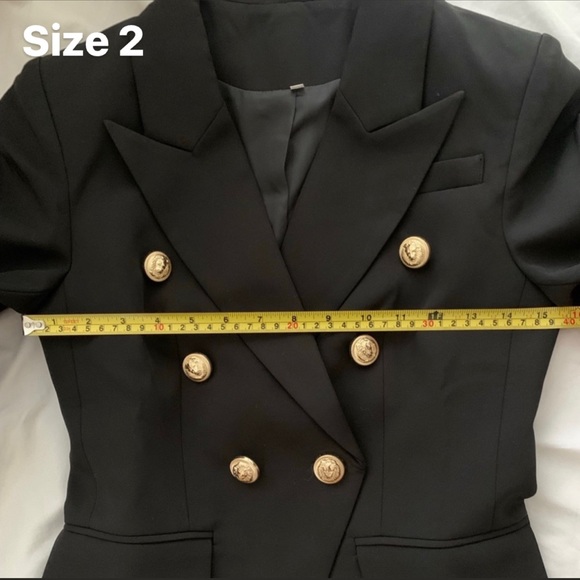 Black Slim Fit Blazer - Picture 6 of 11